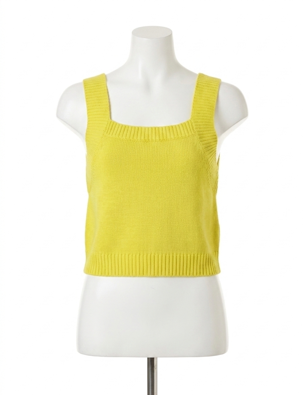 NEW LILLA P sweater tank top in lemon lime
